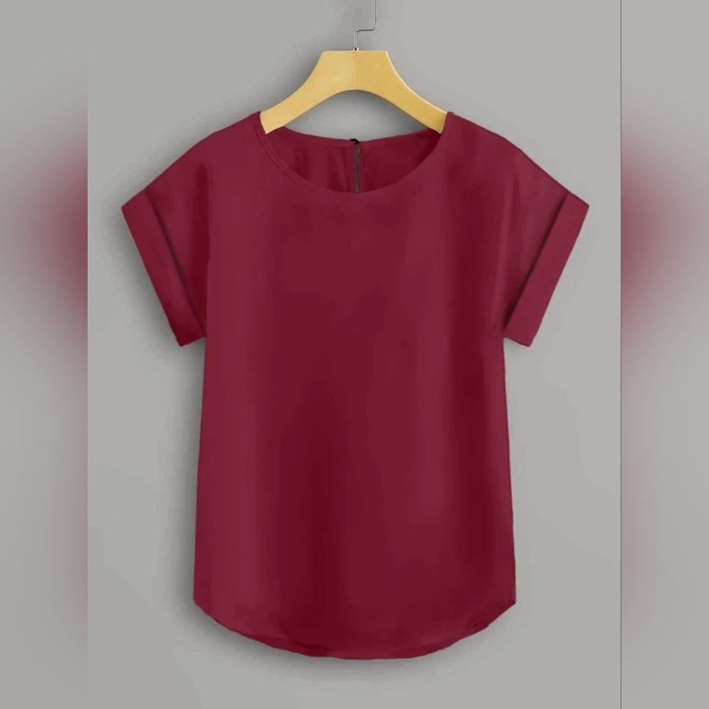 SHEIN BURGUNDY BLOUSE NWOT